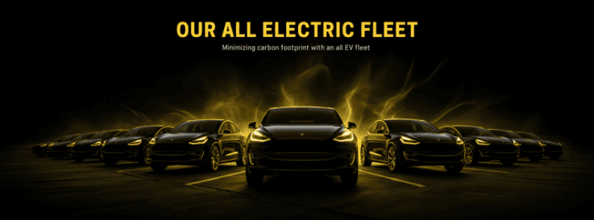 100% ELECTRIC VEHICLE FLEET