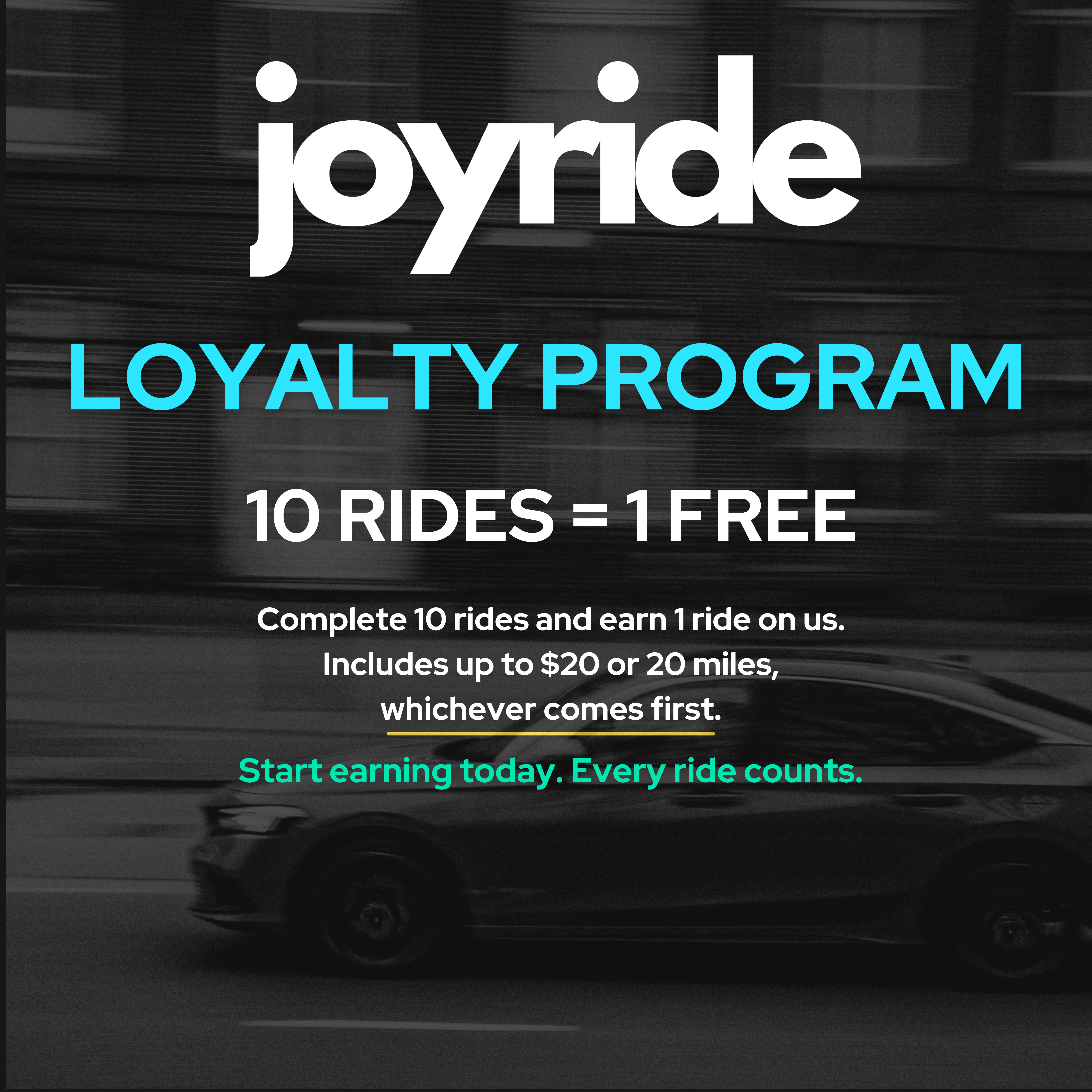 Loyalty Program 10 Rides 1 free